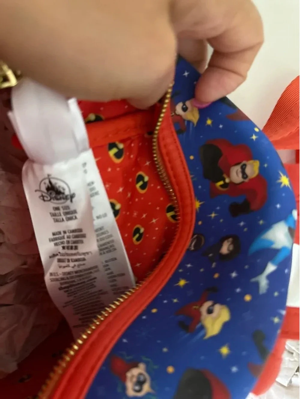 The incredibles all over print Disney parks loungefly bag new